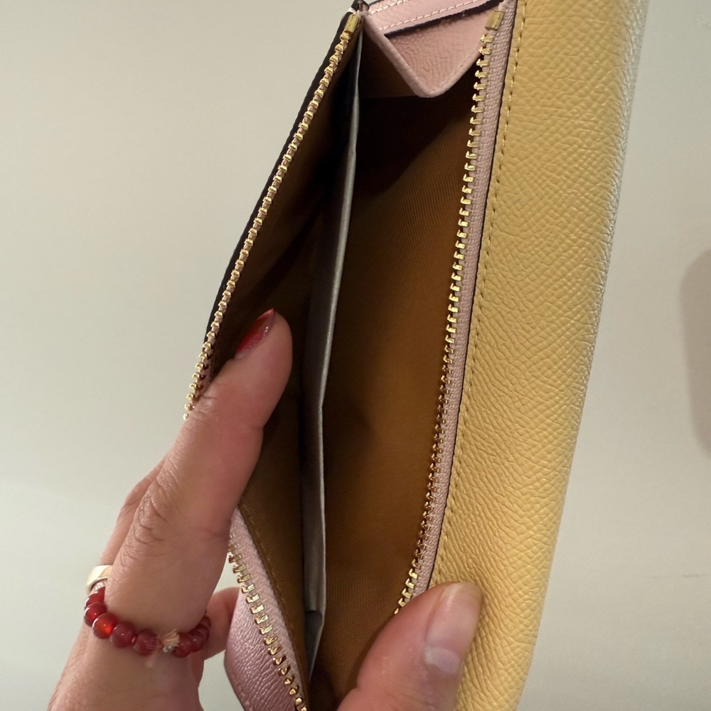 Coach Women's Tri-Color Wallet - Yellow, Green, Pink - Picture 7 of 8